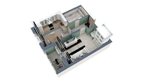 38,3 м², 1-комнатная квартира 3 600 200 ₽ - изображение 77