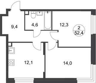 53 м², 2-комнатная квартира 12 000 000 ₽ - изображение 97