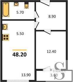 57,3 м², 3-комнатная квартира 5 300 000 ₽ - изображение 116