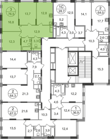 76,2 м², 3-комнатная квартира 17 000 000 ₽ - изображение 38