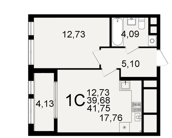 40,6 м², 1-комнатная квартира 3 734 280 ₽ - изображение 9