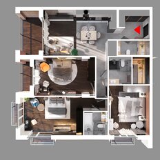 Квартира 112,7 м², 3-комнатная - изображение 3