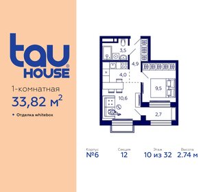 57,9 м², 1-комнатная квартира 7 600 000 ₽ - изображение 78