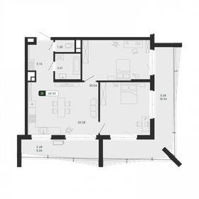 69,4 м², 3-комнатная квартира 18 517 920 ₽ - изображение 8