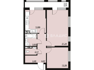 64,8 м², 2-комнатная квартира 9 140 495 ₽ - изображение 7