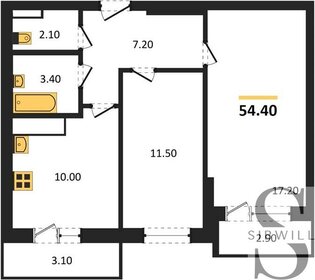 42,7 м², 2-комнатная квартира 3 550 000 ₽ - изображение 64