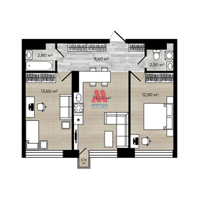 60,9 м², 2-комнатная квартира 4 450 000 ₽ - изображение 1