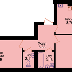 Квартира 59 м², 2-комнатная - изображение 4