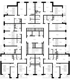 62,2 м², 2-комнатная квартира 24 388 620 ₽ - изображение 20