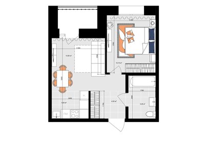 39,8 м², 1-комнатная квартира 8 626 430 ₽ - изображение 26