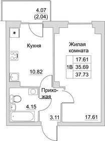 38 м², 1-комнатная квартира 4 300 000 ₽ - изображение 109