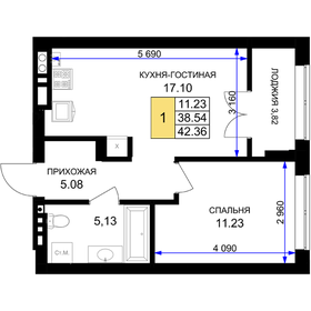 30,5 м², 1-комнатная квартира 3 500 000 ₽ - изображение 29