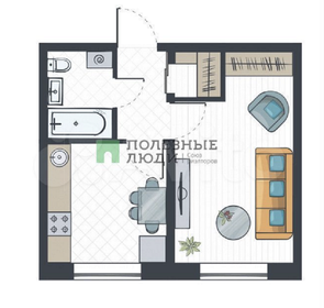 34,3 м², 2-комнатная квартира 3 258 500 ₽ - изображение 41