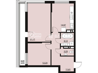 70,1 м², 2-комнатная квартира 9 939 446 ₽ - изображение 32