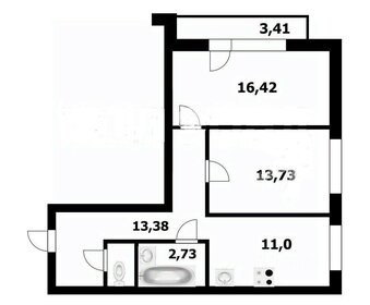 Квартира 58,8 м², 2-комнатная - изображение 1