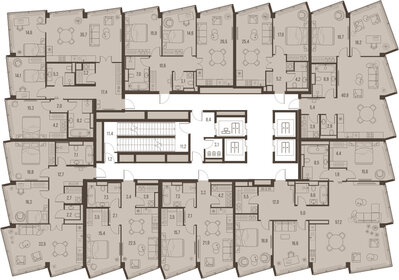 52,4 м², 2-комнатная квартира 56 251 084 ₽ - изображение 35