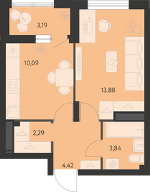 Квартира 36,1 м², 1-комнатная - изображение 1