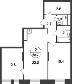 50 м², 2-комнатная квартира 40 000 ₽ в месяц - изображение 85