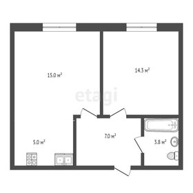 Квартира 45 м², 1-комнатная - изображение 3