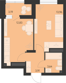 36 м², 1-комнатная квартира 5 049 000 ₽ - изображение 21