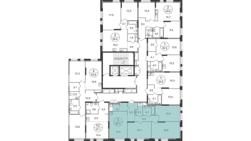 Квартира 82,3 м², 3-комнатная - изображение 2