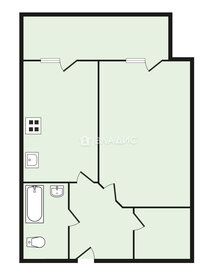 Квартира 38,6 м², 1-комнатная - изображение 1