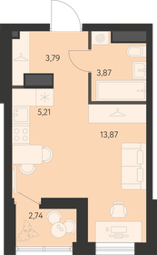 28,4 м², квартира-студия 4 043 000 ₽ - изображение 8