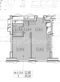 Квартира 39,3 м², 1-комнатная - изображение 1