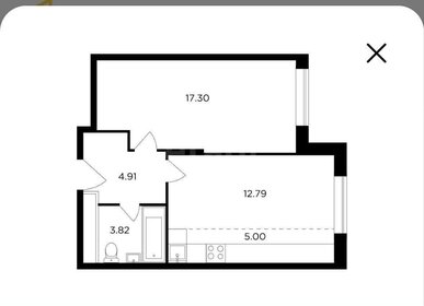 Квартира 43,9 м², 2-комнатная - изображение 1