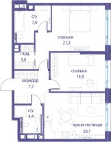 224 м², 7-комнатная квартира 35 500 000 ₽ - изображение 131