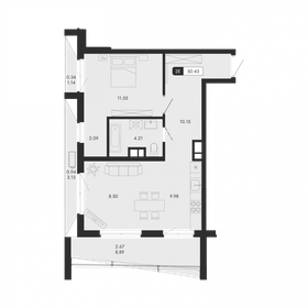 Квартира 50,4 м², 2-комнатная - изображение 1