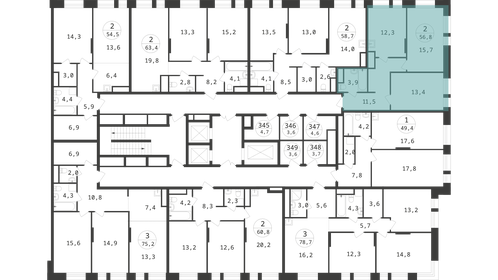 50,6 м², 2-комнатная квартира 15 290 000 ₽ - изображение 116