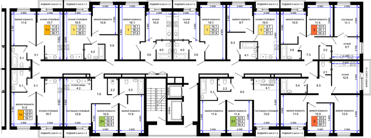 57,8 м², 2-комнатная квартира 7 600 000 ₽ - изображение 24