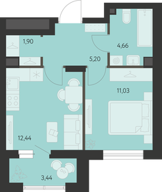 37,1 м², 1-комнатная квартира 5 273 000 ₽ - изображение 23