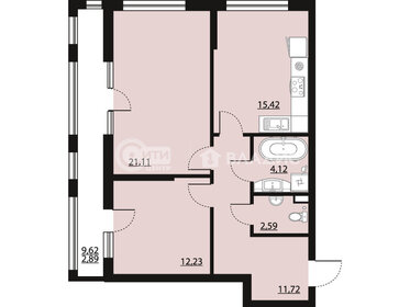 72 м², 2-комнатная квартира 9 826 059 ₽ - изображение 6