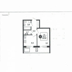 Квартира 35 м², 1-комнатная - изображение 4