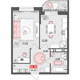 37,6 м², 1-комнатная квартира 6 500 000 ₽ - изображение 29