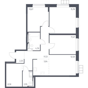 Квартира 85,7 м², 3-комнатная - изображение 1