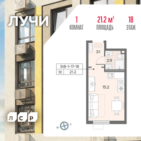 21,6 м², квартира-студия 8 916 134 ₽ - изображение 28