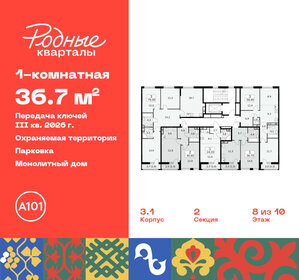 41,9 м², 1-комнатная квартира 6 363 000 ₽ - изображение 107