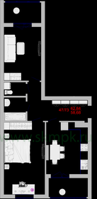64 м², 2-комнатная квартира 17 350 000 ₽ - изображение 19