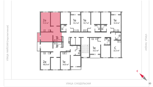 51,4 м², 2-комнатная квартира 5 857 132 ₽ - изображение 13