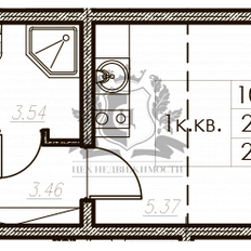 Квартира 22,5 м², студия - изображение 3