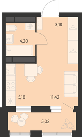 26,1 м², квартира-студия 3 730 000 ₽ - изображение 23