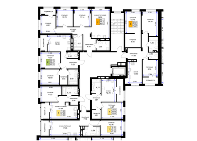 78 м², 3-комнатная квартира 7 700 000 ₽ - изображение 84