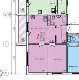 Квартира 51,1 м², 3-комнатная - изображение 1