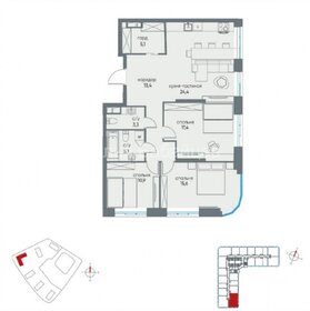Квартира 95,2 м², 4-комнатная - изображение 1