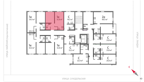32,8 м², 1-комнатная квартира 4 036 761 ₽ - изображение 10