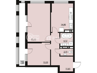 70,1 м², 2-комнатная квартира 9 939 446 ₽ - изображение 46