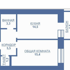 Квартира 40,9 м², 1-комнатная - изображение 3